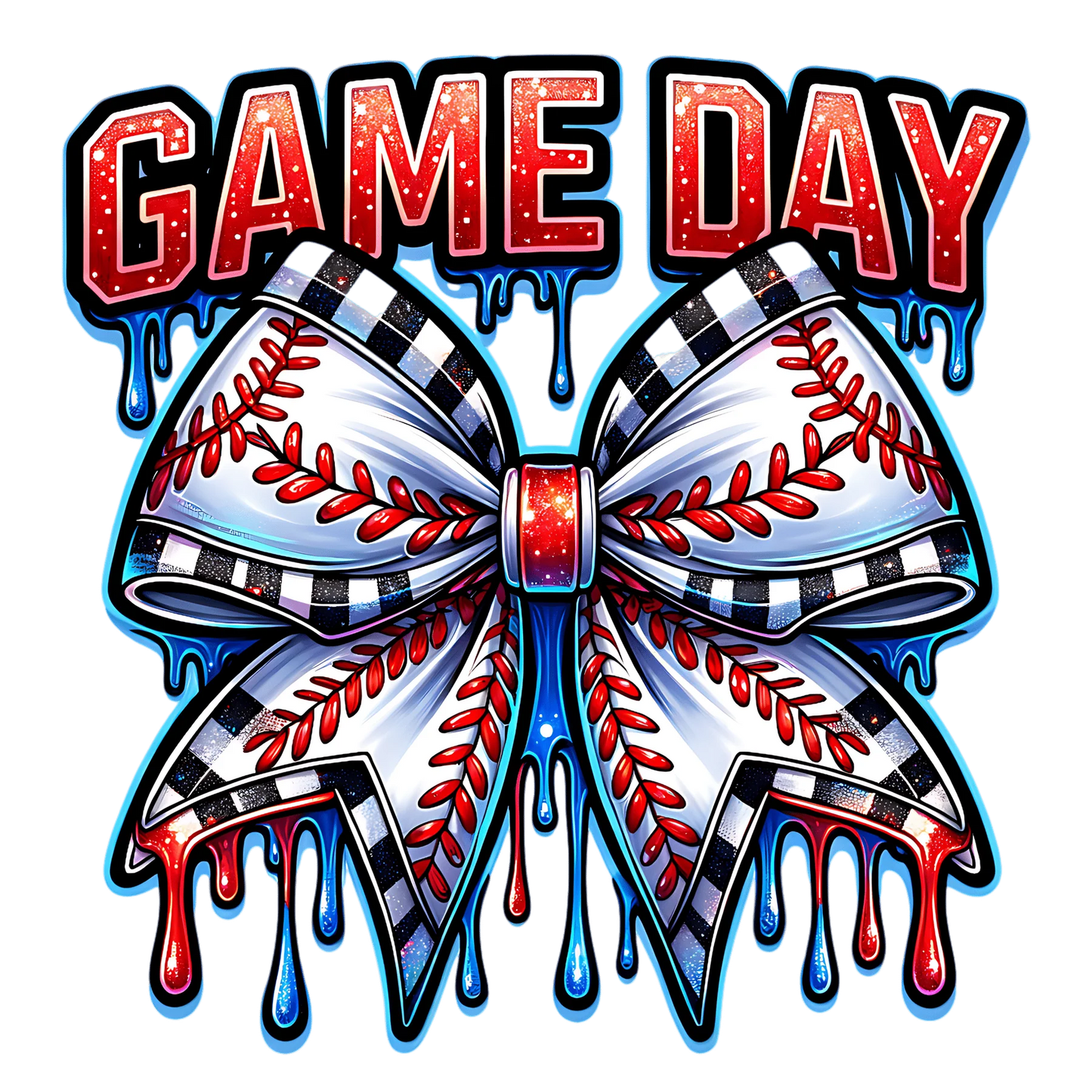 Game day drip bow