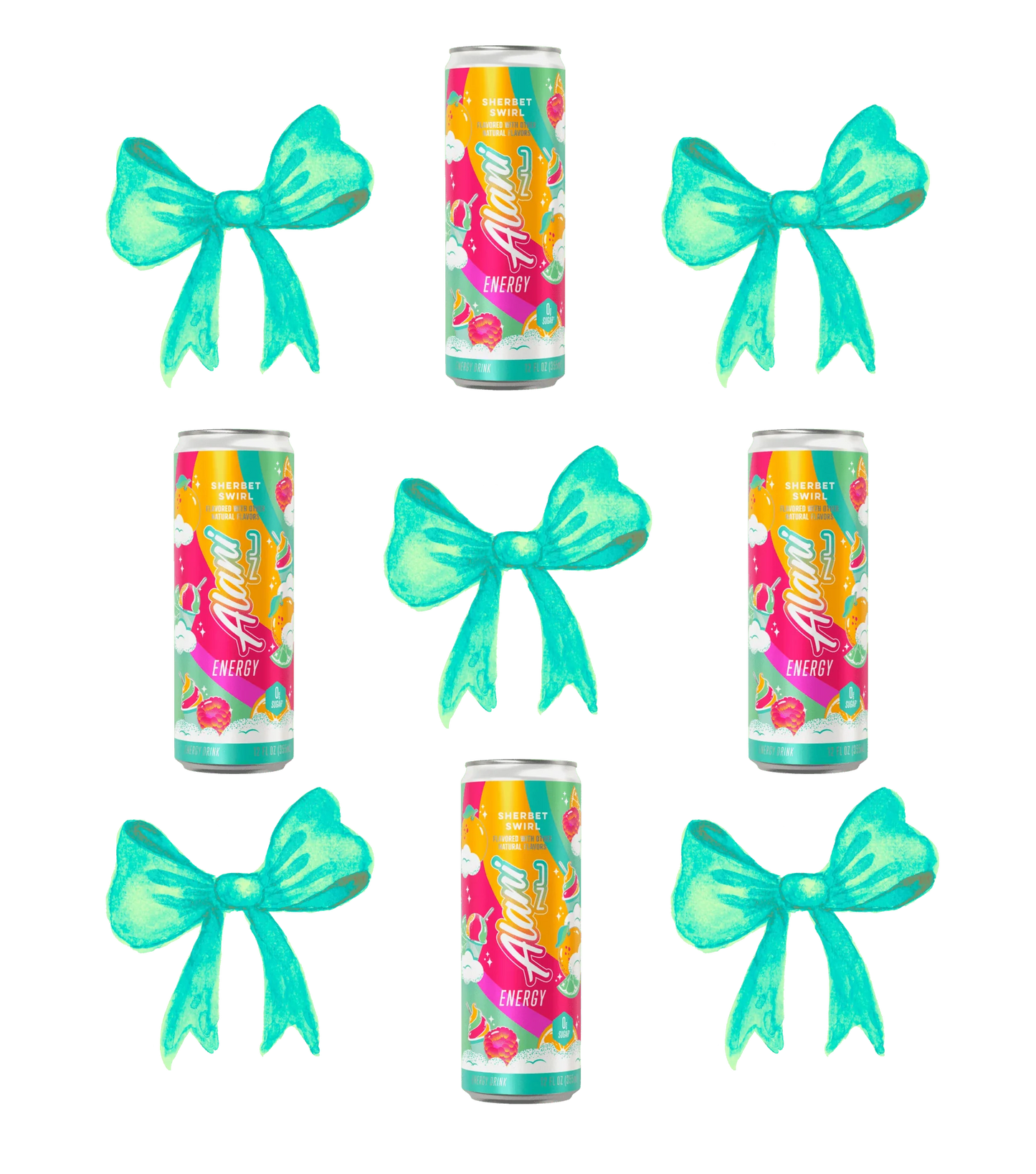 Alani teal bow