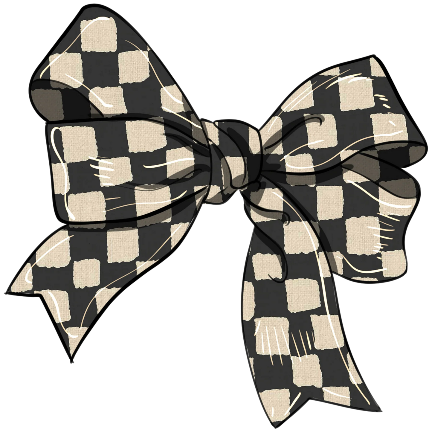 checkered bow