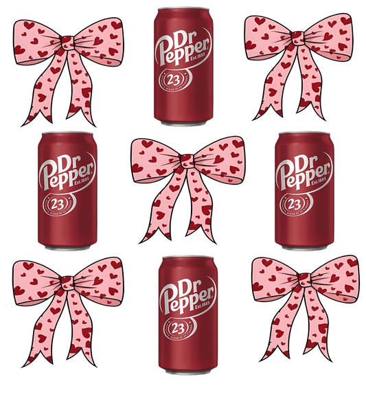 dr pepper pink bow