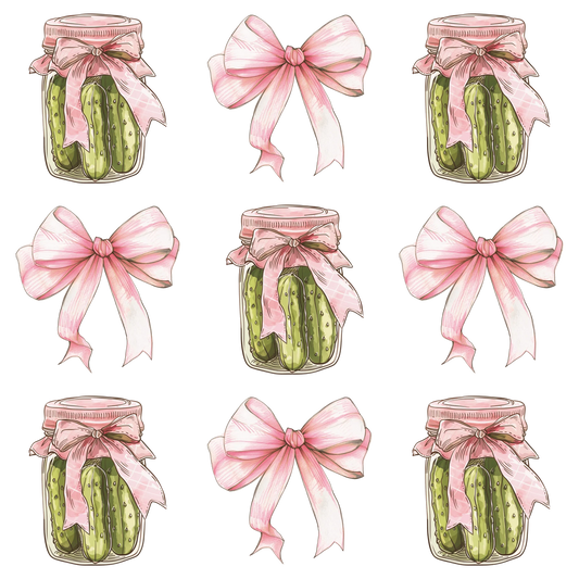 pickle pink bow